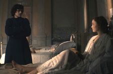 Loïe Fuller (Soko) with Isadora Duncan (Lily-Rose Depp)